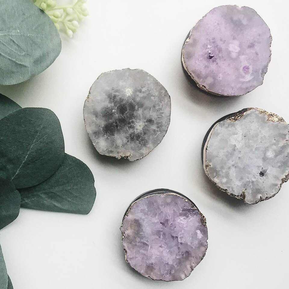 Purple Agate Phone Grip