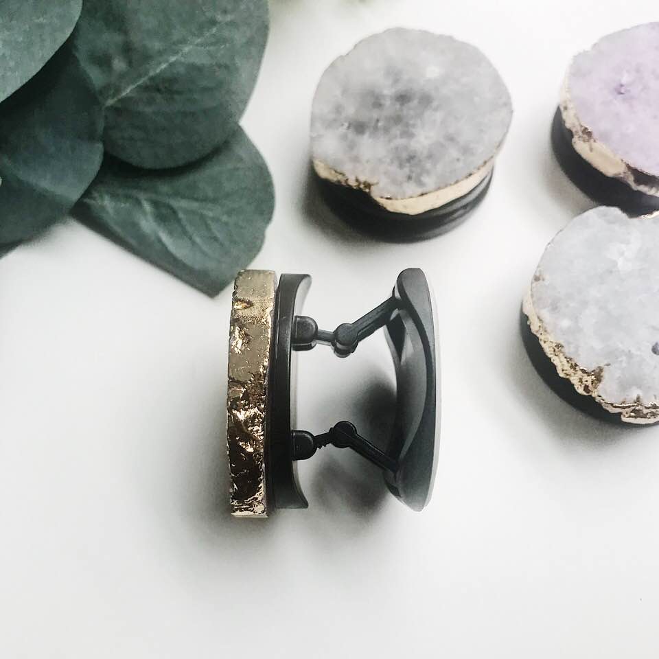 Purple Agate Phone Grip
