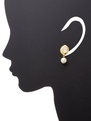Chantilly Statement Earrings-Pearl