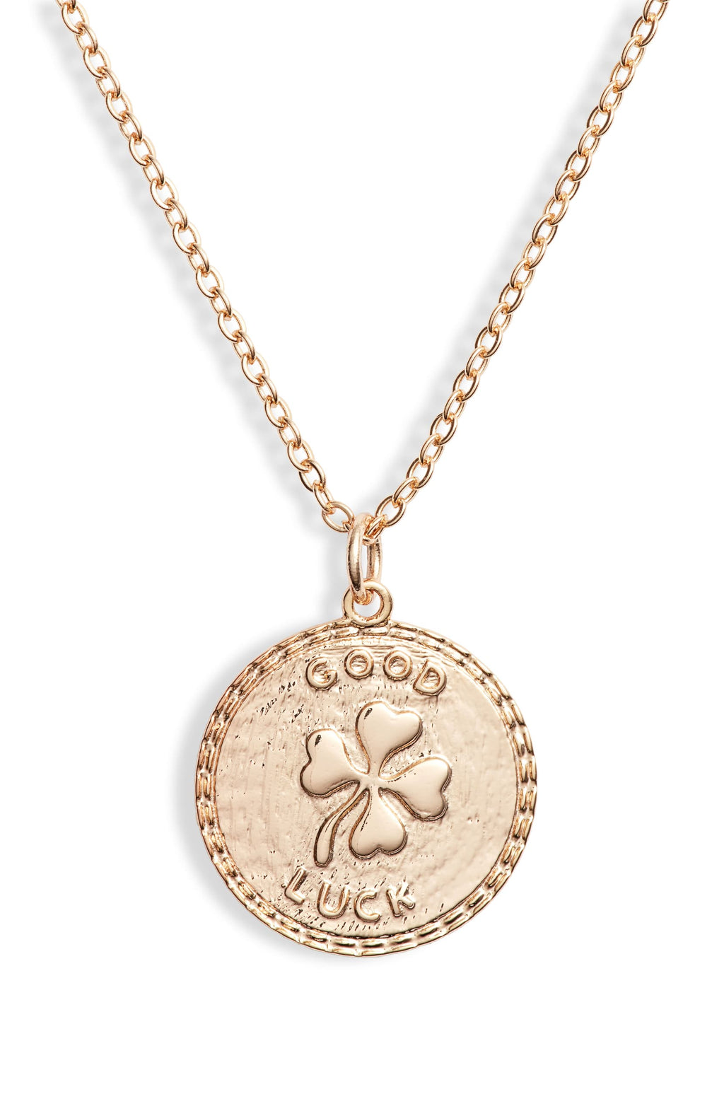 Good Luck Disc Charm Necklace