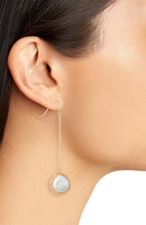 Genuine Pearl Drop Earrings