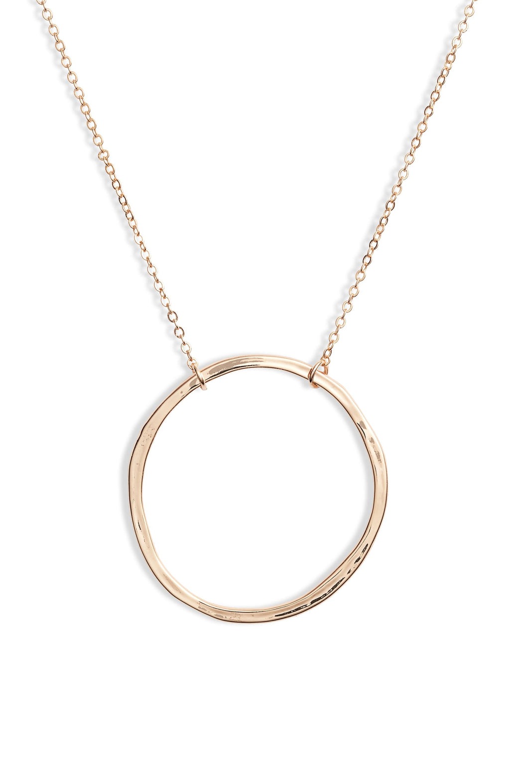 Large Ring Pendant Necklace
