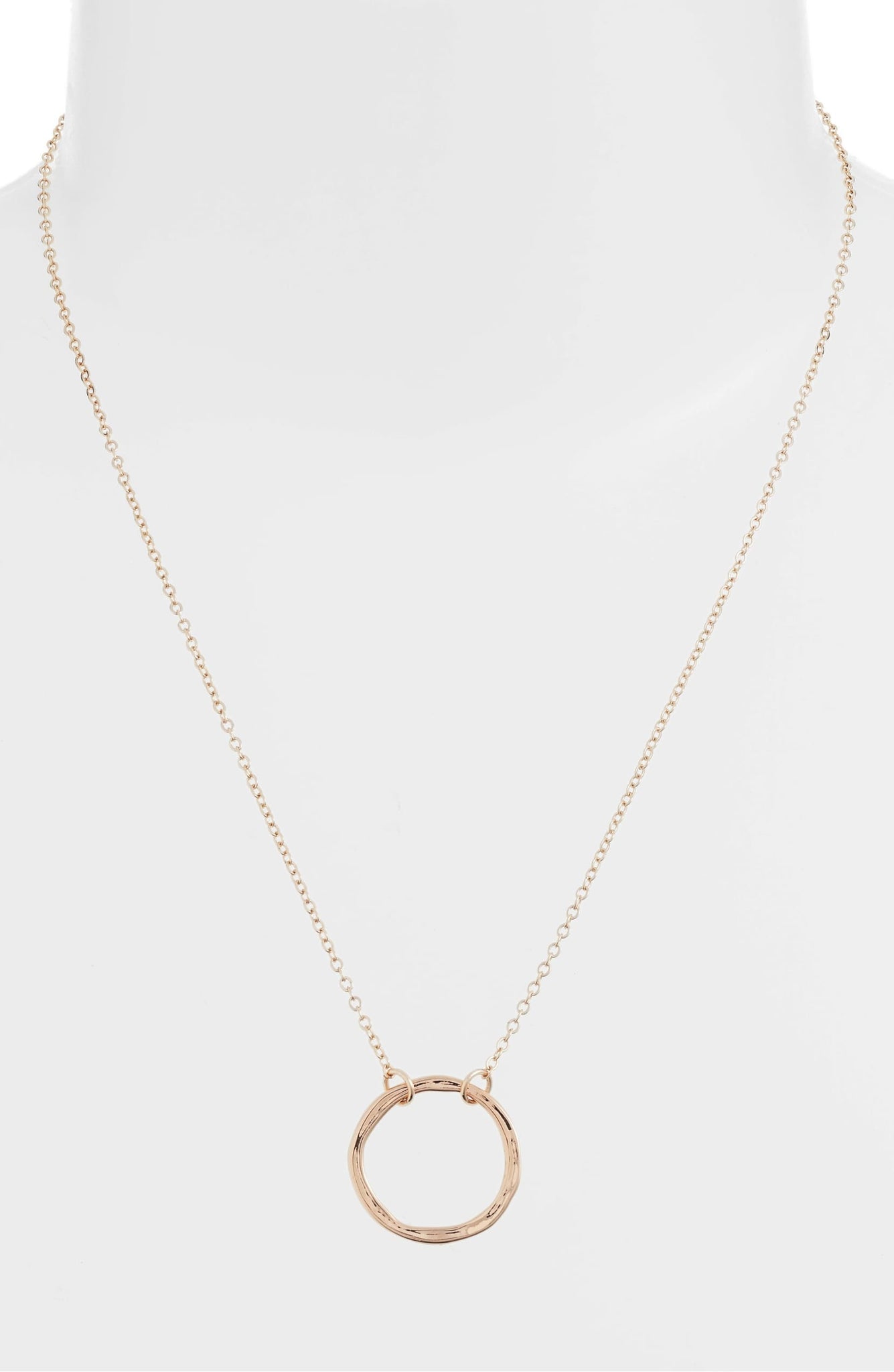 Mini Ring Pendant Necklace