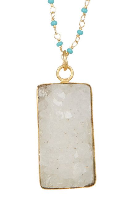 Laguna Collections Square Druzy Necklace